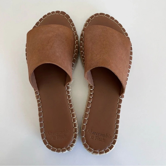 Abercrombie & Fitch Brown Espadrille Sandals - Picture 7 of 11